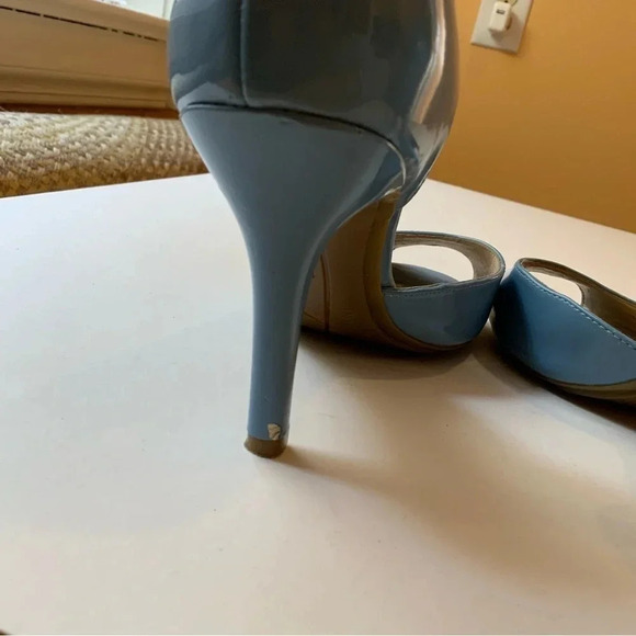 MARC FISHER Blue Patent D'Orsay Sandals Size 7 - Picture 4 of 14